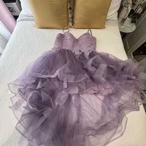 Lavender Lace Kids Dress
